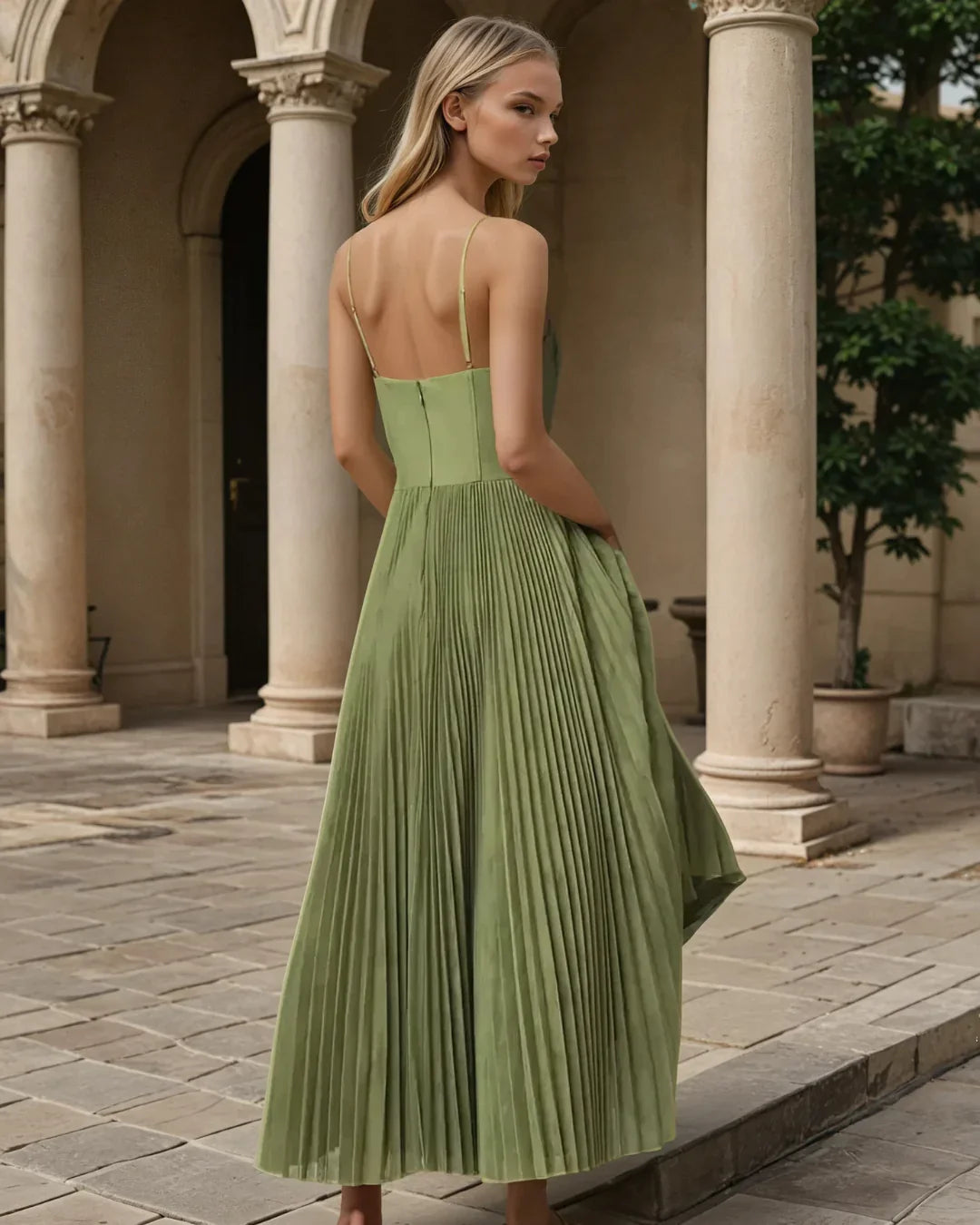 OLIVIA | Modern elegance with an open back
