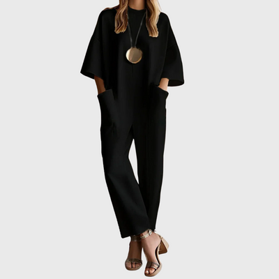 VICKY | Elegant short-sleeved jumpsuit